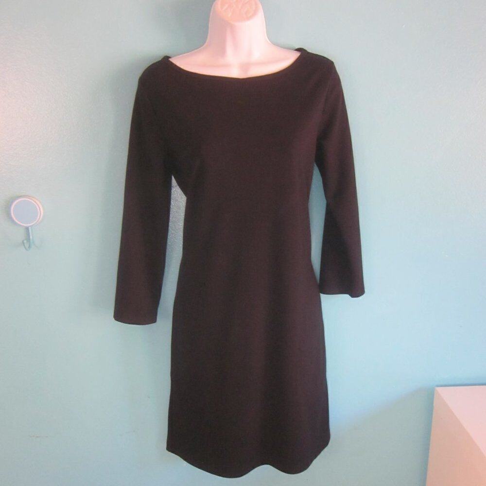 Theory Womens Size S Black Pullover 3/4 Sleeve Dress Babbs Rave Career Office